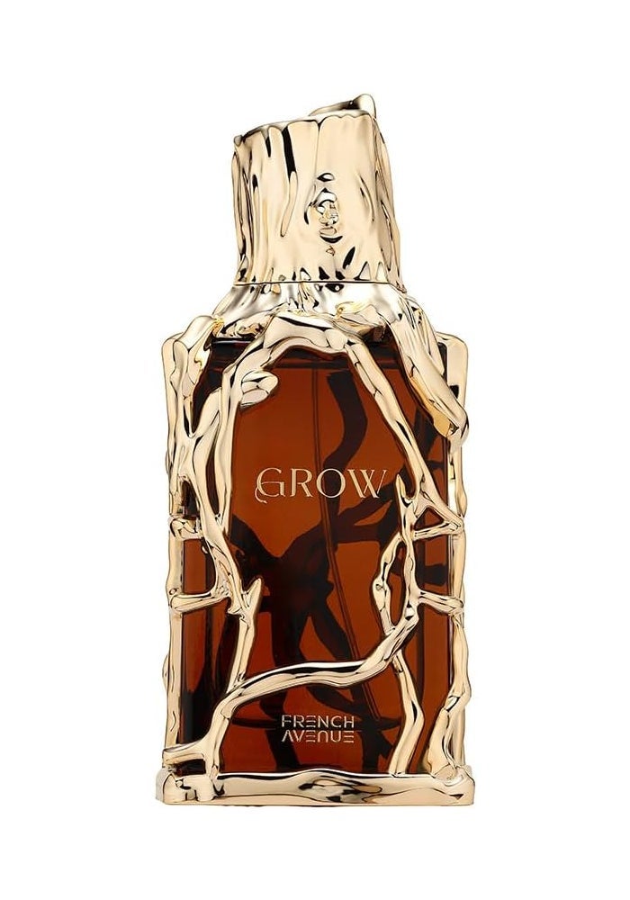 French Avenue Grow Woody Gourmand Eau de Parfum for Unisex, 100ml - Sandalwood, Tonka & Vanilla - Image 1
